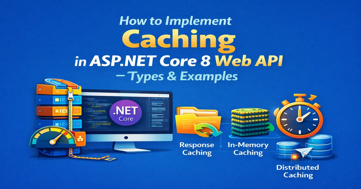 How to Implement Caching in ASP.NET Core 8 Web API – In-Memory, Response and Distributed Caching Examples